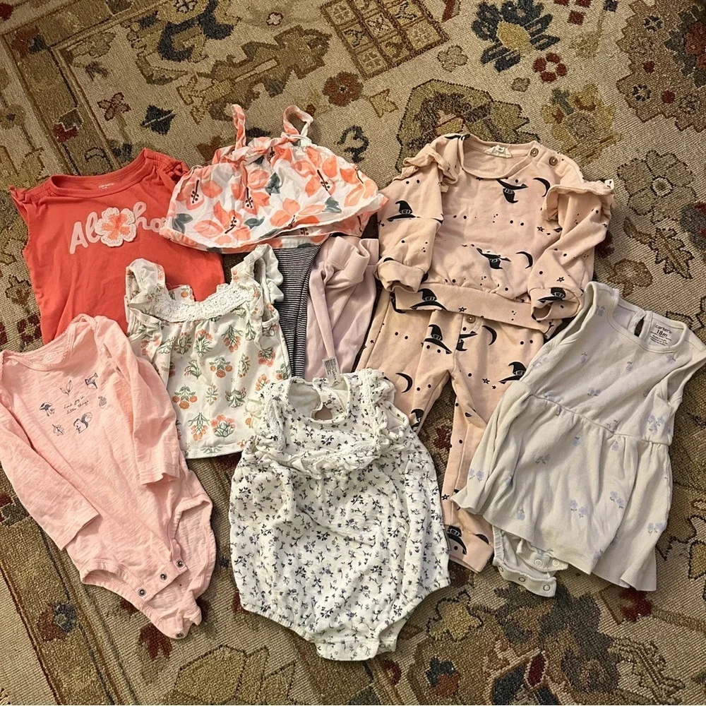 Carters Girls Pink Bundle sz 18 MO